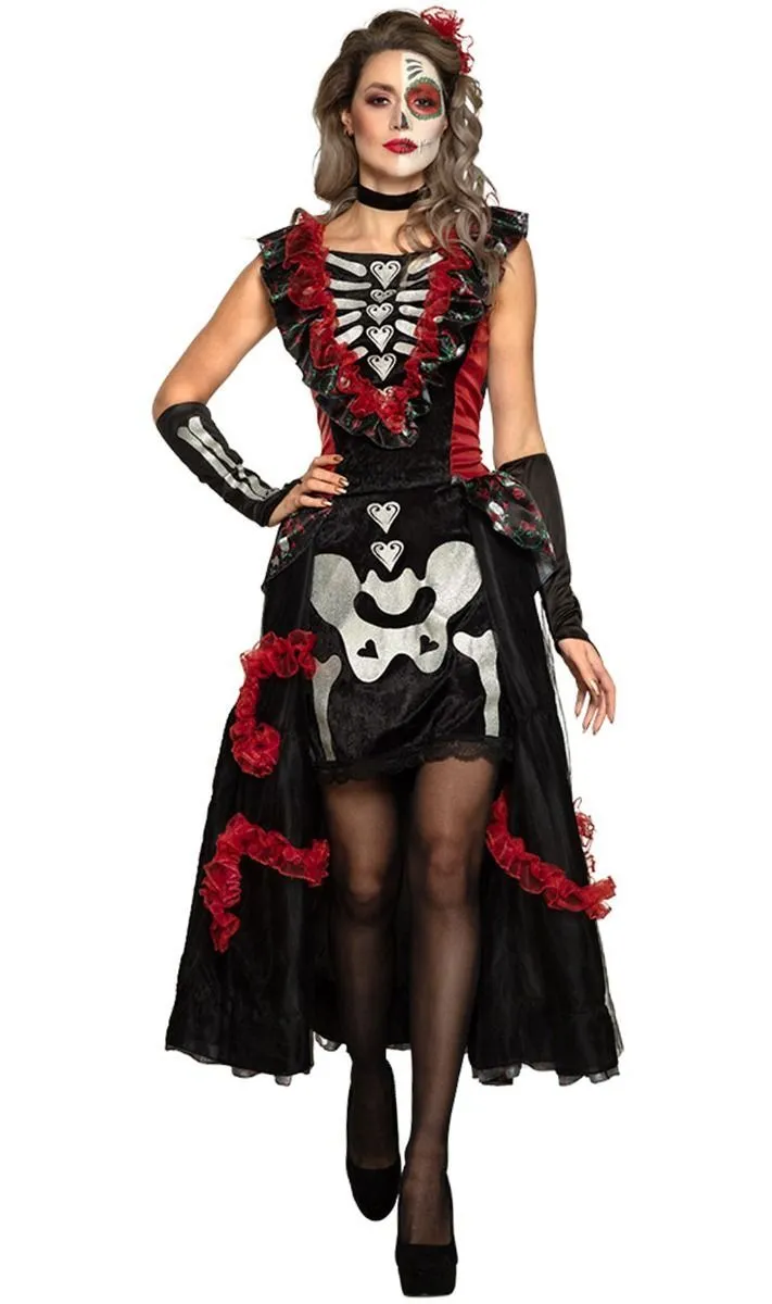 Don Disfraz Catrina Diva Kostüm Für Damen 3 Don Disfraz Catrina Diva Kostüm Für Damen