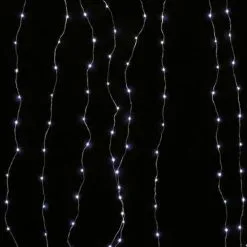 Don Disfraz Lichtvorhang 2x1,5m Kaltweiß 300 Led Outdoor
