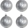 Don Disfraz 4 Verzierte Silberne Weihnachtskugeln 2 Don Disfraz 4 Verzierte Silberne Weihnachtskugeln -Weihnachtlich Verkaufsgeschäft 32884