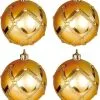 Don Disfraz 4 Goldenen Verzierte Weihnachtskugeln -Weihnachtlich Verkaufsgeschäft 32896
