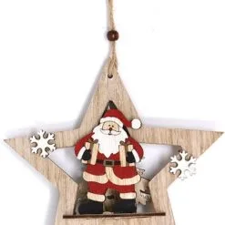 Don Disfraz Weihnachtsstern Santa Claus Aus Holz