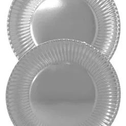 Don Disfraz Teller Silberfarben