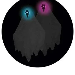 Don Disfraz Leuchtender Geist Hängedeko -Weihnachtlich Verkaufsgeschäft colgante de fantasma luminoso 1.jpg