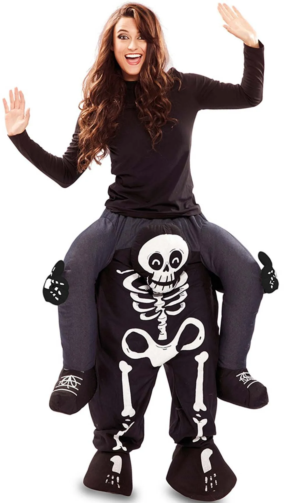 Don Disfraz Huckepack Skelett Kostüm Für Erwachsene 3 Don Disfraz Huckepack Skelett Kostüm Für Erwachsene