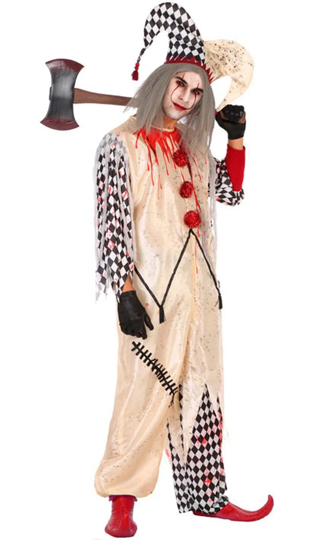 Don Disfraz Blutiger Harlekin Kostüm Für Herren 3 Don Disfraz Blutiger Harlekin Kostüm Für Herren