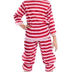 Don Disfraz Rot Gestreiftes Badeanzug-Kostüm Für Mädchen