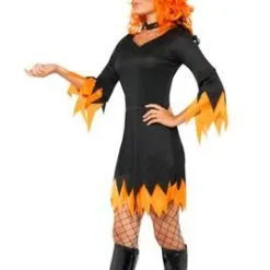 Don Disfraz Sexy, Orangefarbenes Hexenkostüm Für Damen -Weihnachtlich Verkaufsgeschäft disfraz de bruja color naranja sexy para mujer3