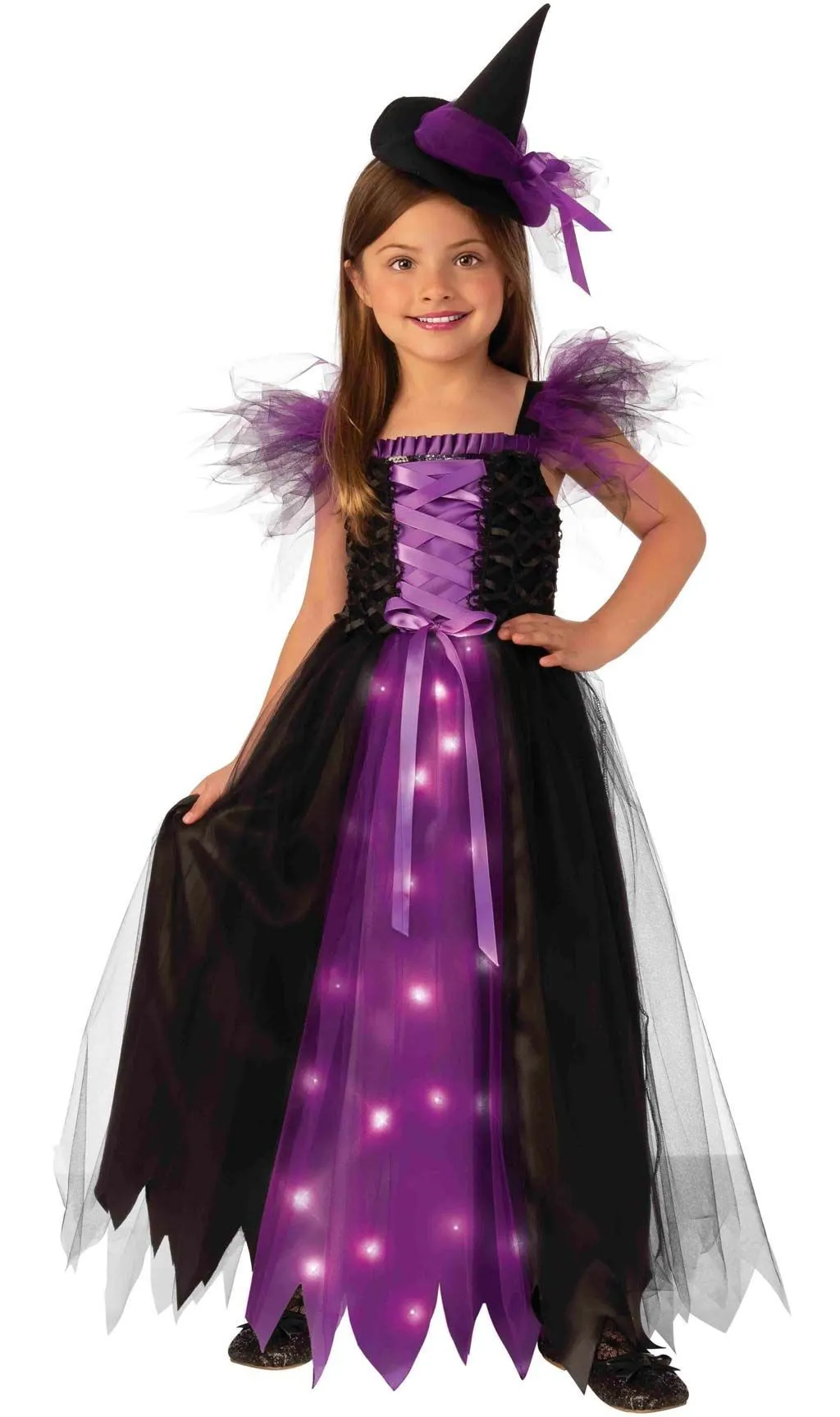 Don Disfraz Hexe Mit Licht Kostüm Für Mädchen 3 Don Disfraz Hexe Mit Licht Kostüm Für Mädchen
