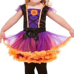 Don Disfraz Hexe Pumpkin Kostüm Für Mädchen -Weihnachtlich Verkaufsgeschäft disfraz de bruja pumpkin para nina.jpg