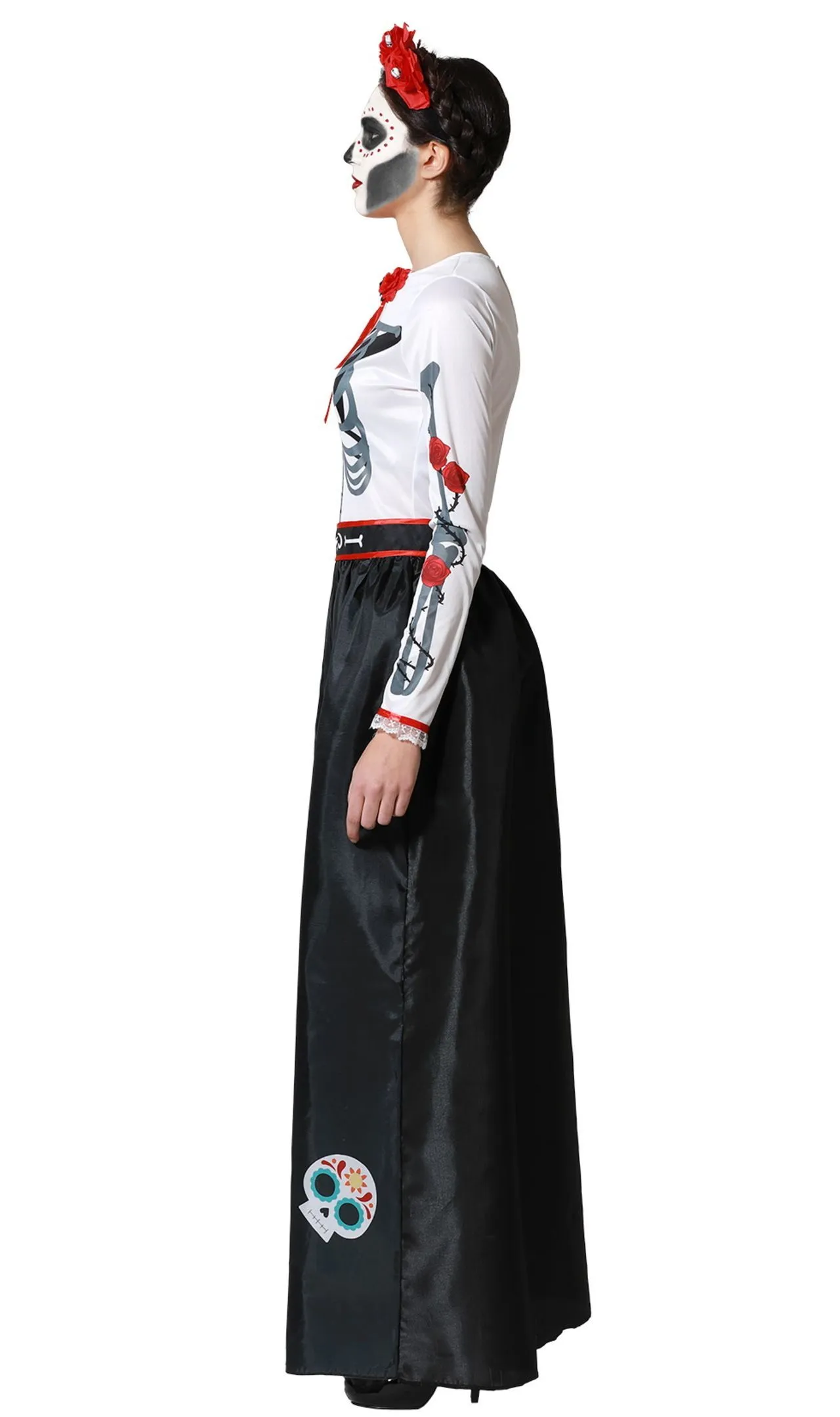 Don Disfraz Skelett Catrina Kostüm Für Damen 5 Don Disfraz Skelett Catrina Kostüm Für Damen - Image 3
