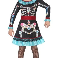 Don Disfraz Catrina Skelett Kostüm Für Mädchen