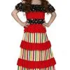 Don Disfraz Catrina Streifen Kostüm Für Mädchen -Weihnachtlich Verkaufsgeschäft disfraz de catrina rayas para nina.jpg