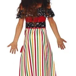 Don Disfraz Catrina Streifen Kostüm Für Mädchen -Weihnachtlich Verkaufsgeschäft disfraz de catrina rayas para nina 1.jpg