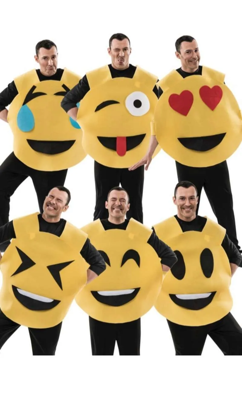 Don Disfraz Emoticon Gesichter Kostüm Für Erwachsene 3 Don Disfraz Emoticon Gesichter Kostüm Für Erwachsene