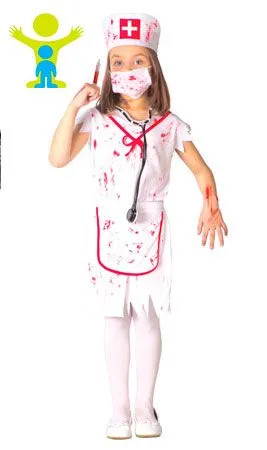 Don Disfraz Zombie-Krankenschwester-Kostüm Für Mädchen 3 Don Disfraz Zombie-Krankenschwester-Kostüm Für Mädchen