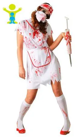 Don Disfraz Zombie-Krankenschwester-Kostüm Für Damen 3 Don Disfraz Zombie-Krankenschwester-Kostüm Für Damen
