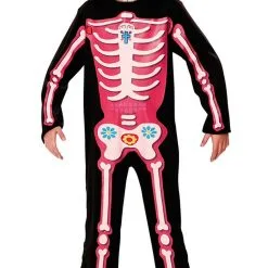 Don Disfraz Skelett Catrina Rosa Kostüm Für Mädchen