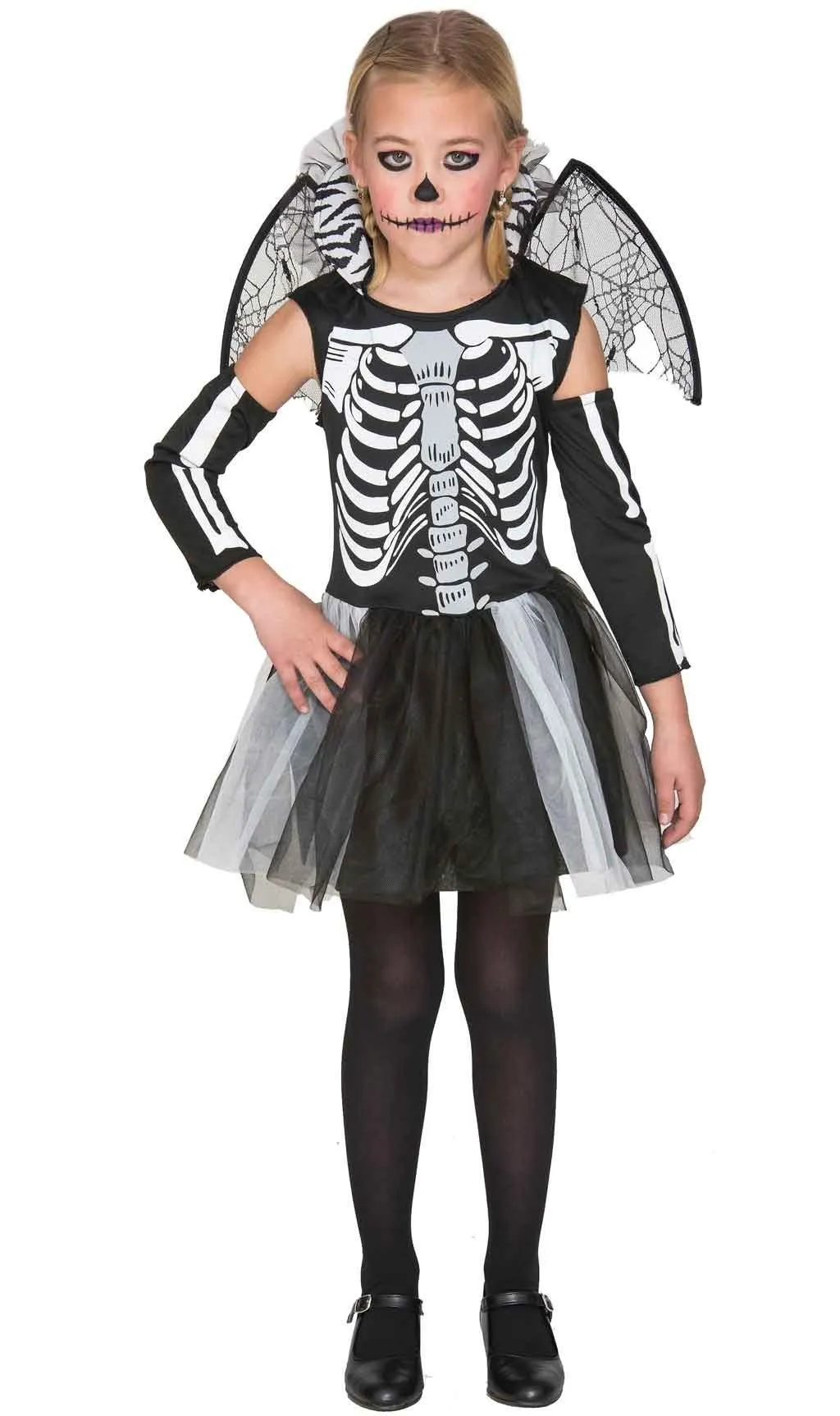 Don Disfraz Skelett Mit Flügel Kostüm Für Mädchen 3 Don Disfraz Skelett Mit Flügel Kostüm Für Mädchen