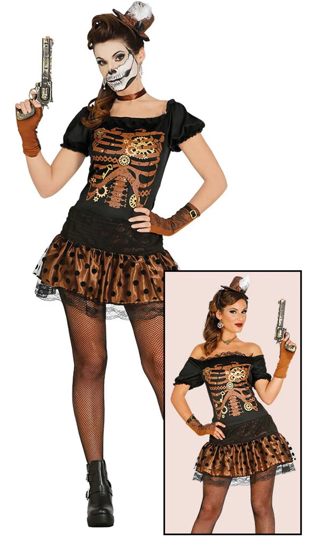 Don Disfraz Skelett Kostüm Retro Für Damen 3 Don Disfraz Skelett Kostüm Retro Für Damen