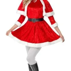Don Disfraz Weihnachtsfrau Mit Cape Kostüm Für Damen -Weihnachtlich Verkaufsgeschäft disfraz de mama noel con capa para mujer 1.jpg