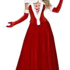 Don Disfraz Langes Weihnachtsfrau-Kostüm Für Damen -Weihnachtlich Verkaufsgeschäft disfraz de mama noel largo mujer