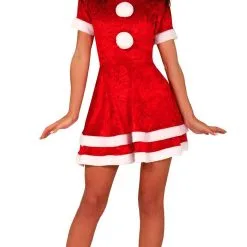 Don Disfraz Weihnachtsfrau Noel Samt Kostüm Für Damen