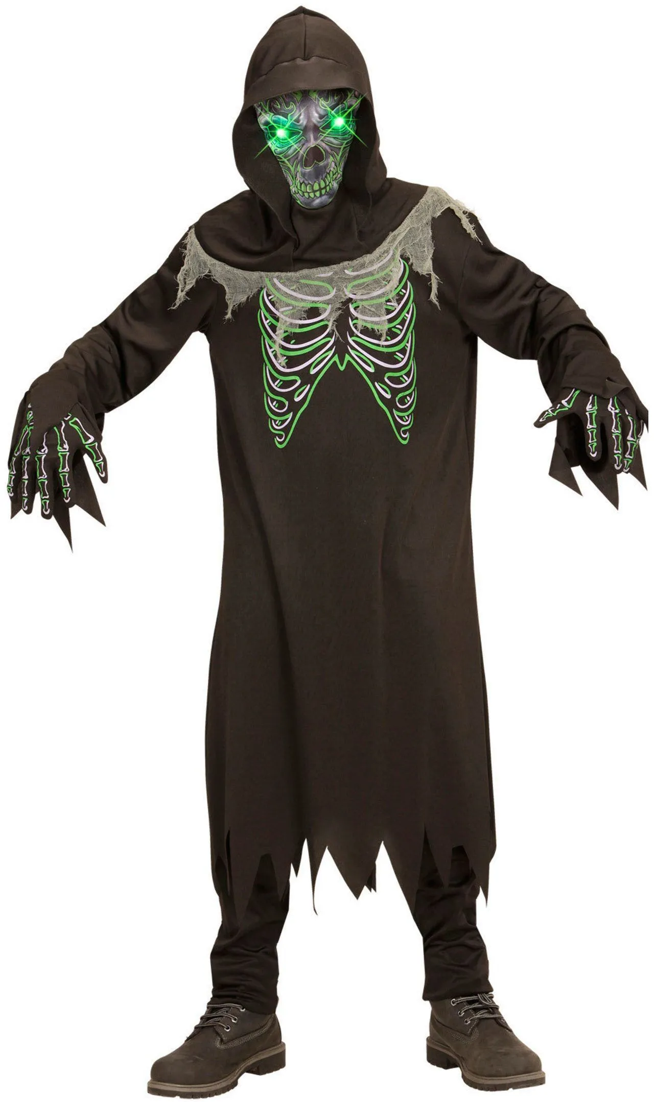 Don Disfraz Leuchtende Augen Tod Kostüm Für Kinder 4 Don Disfraz Leuchtende Augen Tod Kostüm Für Kinder - Image 2