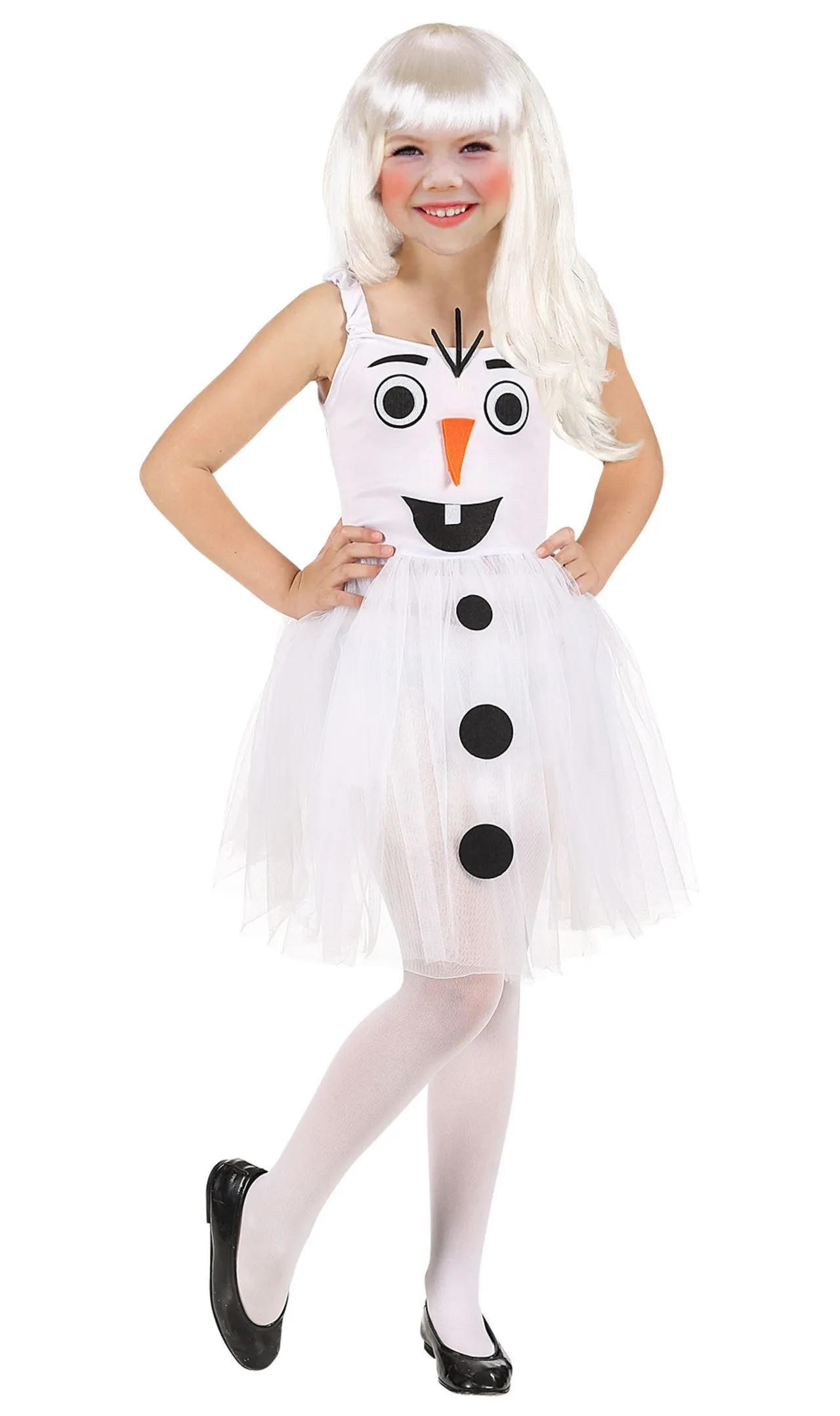 Don Disfraz Schneefrau Knöpfe Kostüm Für Mädchen 4 Don Disfraz Schneefrau Knöpfe Kostüm Für Mädchen - Image 2