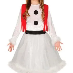 Don Disfraz Schneefrau Kostüm Mit Schal Für Mädchen