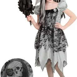 Don Disfraz Braut Skelett Kostüm Für Mädchen -Weihnachtlich Verkaufsgeschäft disfraz de novia esqueleto para ni a 1.jpg