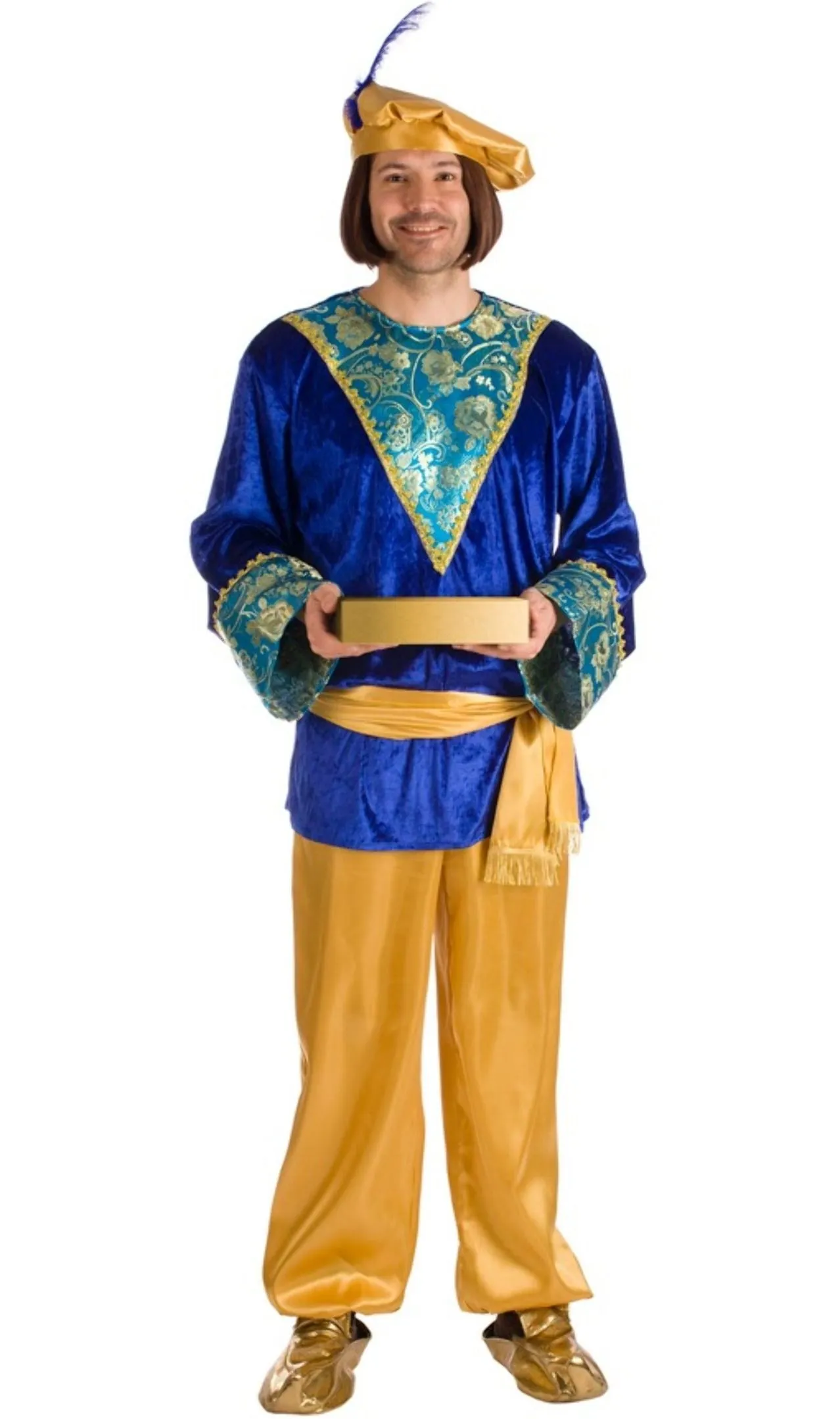 Don Disfraz Page Melchior Blau Kostüm Für Erwachsene 3 Don Disfraz Page Melchior Blau Kostüm Für Erwachsene