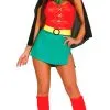 Don Disfraz Robin-Kostüm Mit Cape Für Damen -Weihnachtlich Verkaufsgeschäft disfraz de robina capa mujer 1