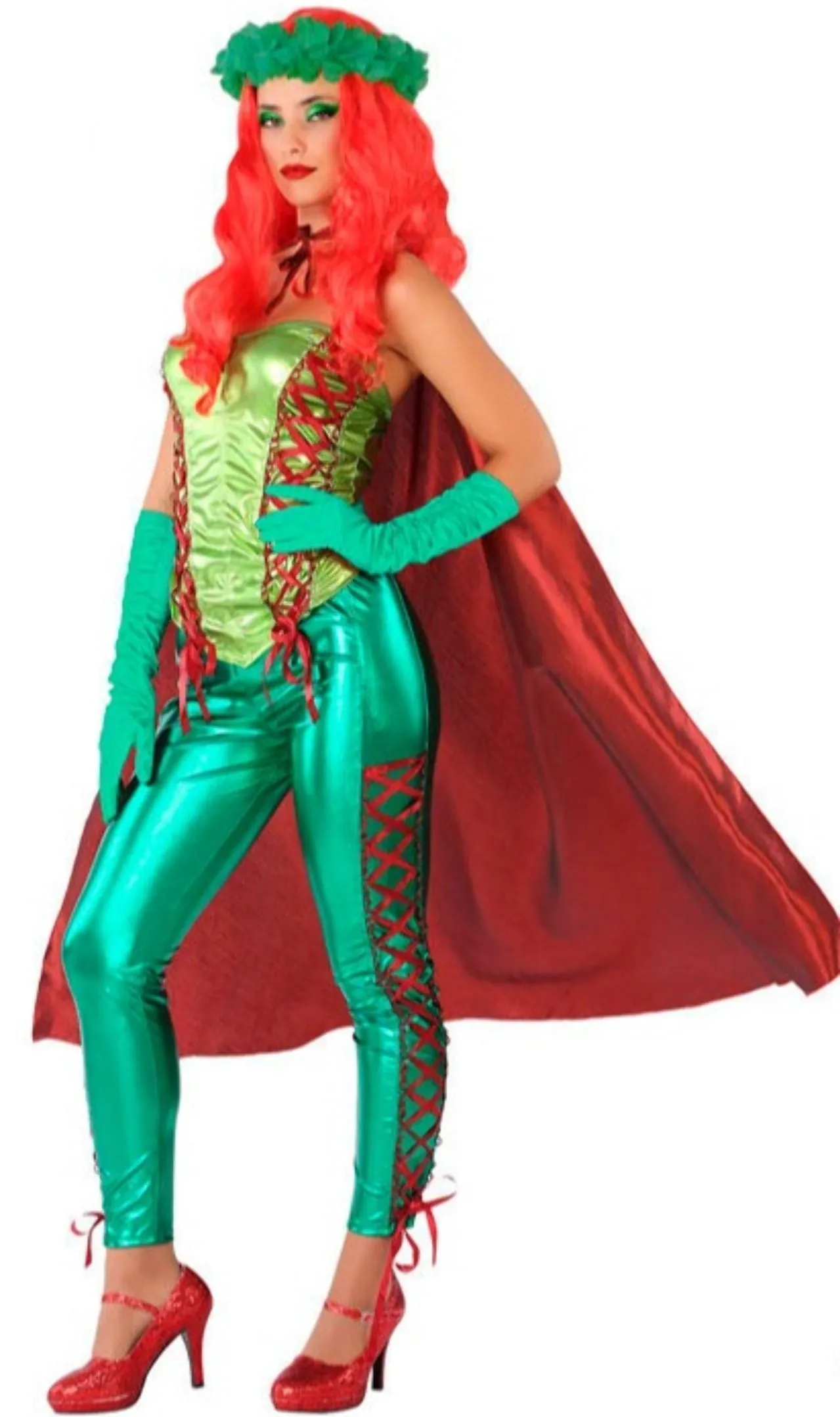 Don Disfraz Superheldin Efeu Kostüm Für Damen 5 Don Disfraz Superheldin Efeu Kostüm Für Damen – Bild 3