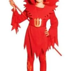 Don Disfraz Teufelin-Kostüm Mit Stehkragen Für Mädchen -Weihnachtlich Verkaufsgeschäft disfraz diabla alzacuellos infantil chica