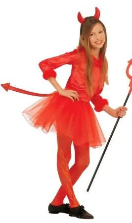 Don Disfraz Teufelin-Kostüm Aus Tüll Für Kinder 3 Don Disfraz Teufelin-Kostüm Aus Tüll Für Kinder