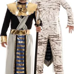 Don Disfraz Ägypter Und Mumie Doppelseitig Kostüm Für Herren -Weihnachtlich Verkaufsgeschäft disfraz doble de egipcio y momia para hombre 1.jpg