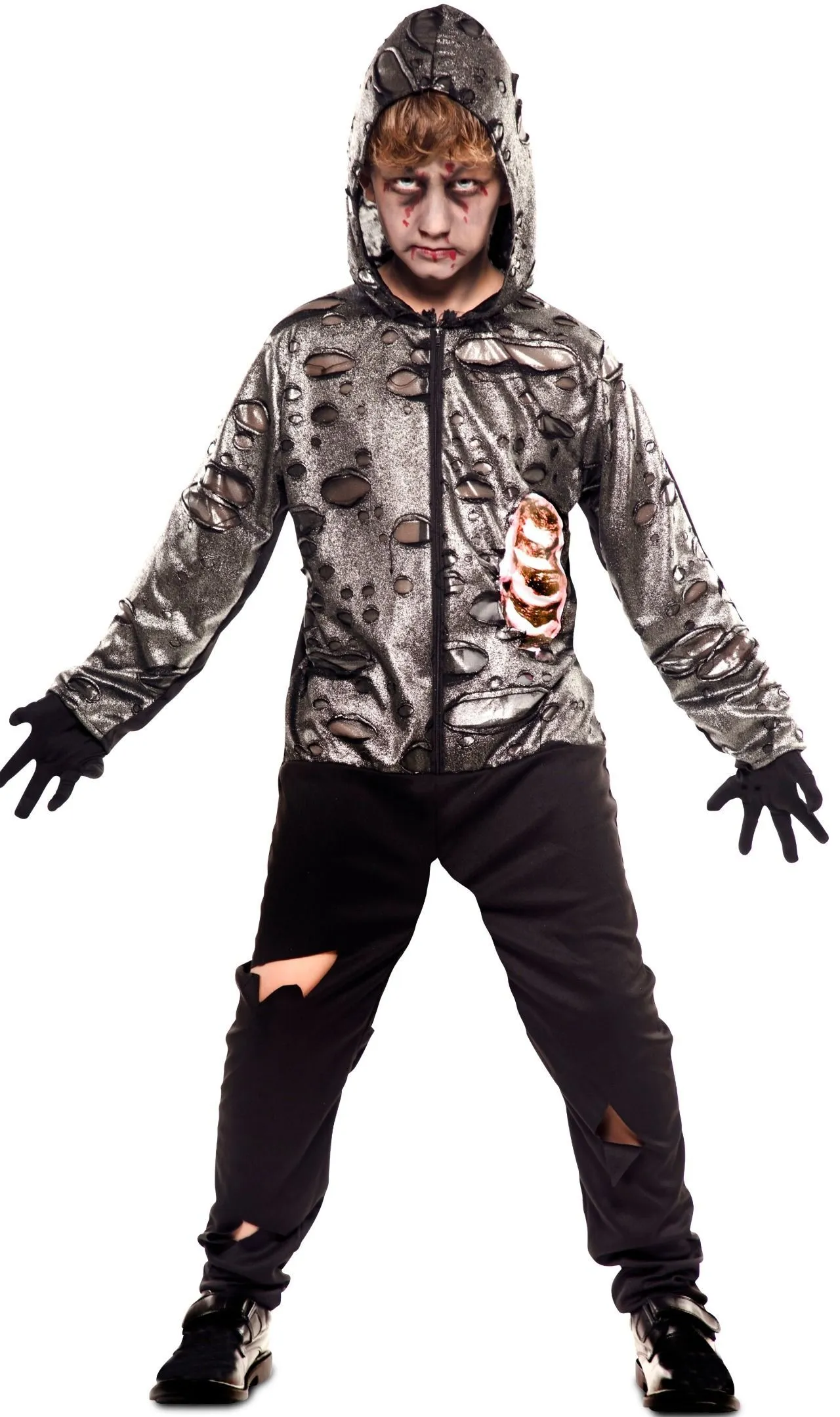 Don Disfraz Zombie Und Skelett Doppelseitig Kostüm Für Jungen 12 Don Disfraz Zombie Und Skelett Doppelseitig Kostüm Für Jungen - Image 10