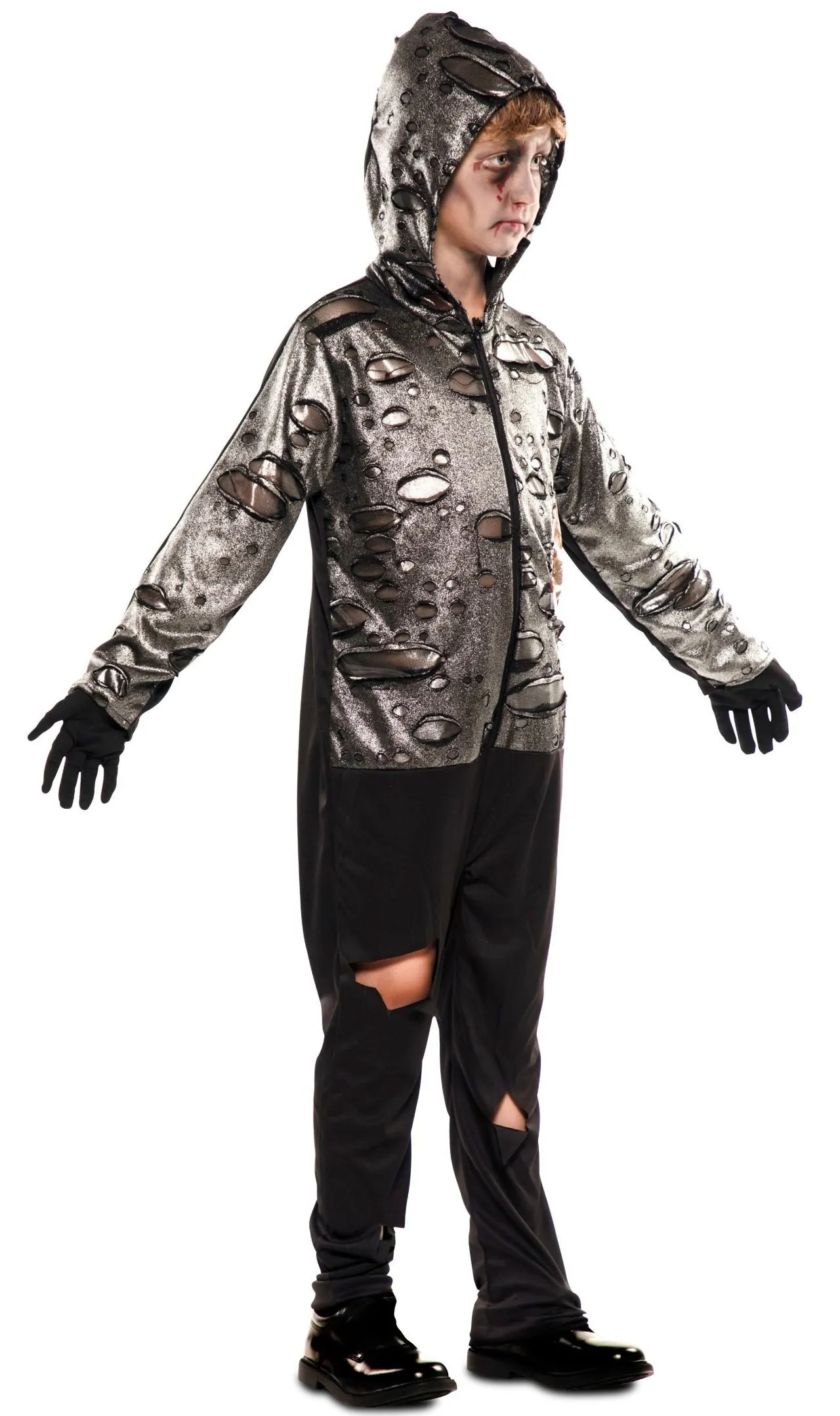 Don Disfraz Zombie Und Skelett Doppelseitig Kostüm Für Jungen 6 Don Disfraz Zombie Und Skelett Doppelseitig Kostüm Für Jungen - Image 4