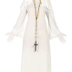Don Disfraz Weißes-Nonnengespenst-Kostüm Für Damen