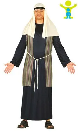 Don Disfraz Jüdischer Hirt Kostüm Blau Für Erwachsene 4 Don Disfraz Jüdischer Hirt Kostüm Blau Für Erwachsene - Image 2