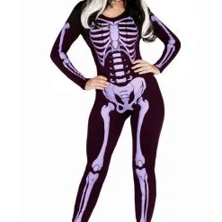 Don Disfraz Skelett Jumpsuit Kostüm Für Damen