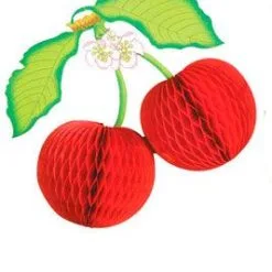 Don Disfraz Riesiger Früchte-Lampion -Weihnachtlich Verkaufsgeschäft farolillo frutas gigante cereza 1