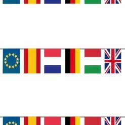 Don Disfraz Flaggen-Girlande Internationale Länder Plastik