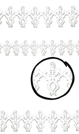 Don Disfraz Girlande Mit Weißen Skeletten 3 Don Disfraz Girlande Mit Weißen Skeletten