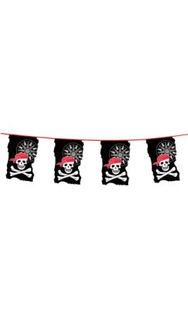 Don Disfraz Piraten-Girlande Mit Totenköpfen 3 Don Disfraz Piraten-Girlande Mit Totenköpfen