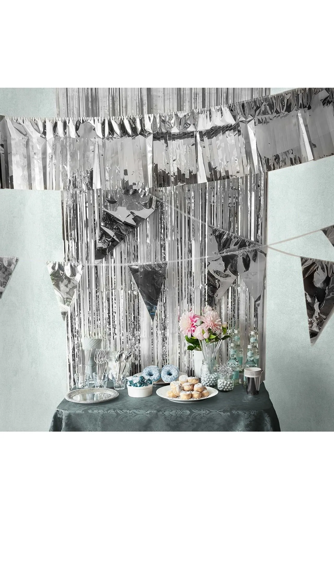 Don Disfraz Dreieck Girlande Silber 4 Don Disfraz Dreieck Girlande Silber - Image 2