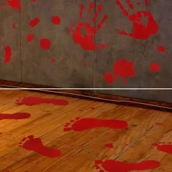 Don Disfraz Pack 2 Bloody Footprints Dekoration -Weihnachtlich Verkaufsgeschäft pack 2 decoracion huellas sangrientas