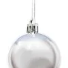 Don Disfraz Pack 6 Glänzende Silberkugeln -Weihnachtlich Verkaufsgeschäft pack 6 bolas plata brillo