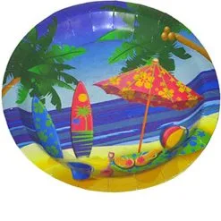 Don Disfraz Hawaii-Strand-Teller