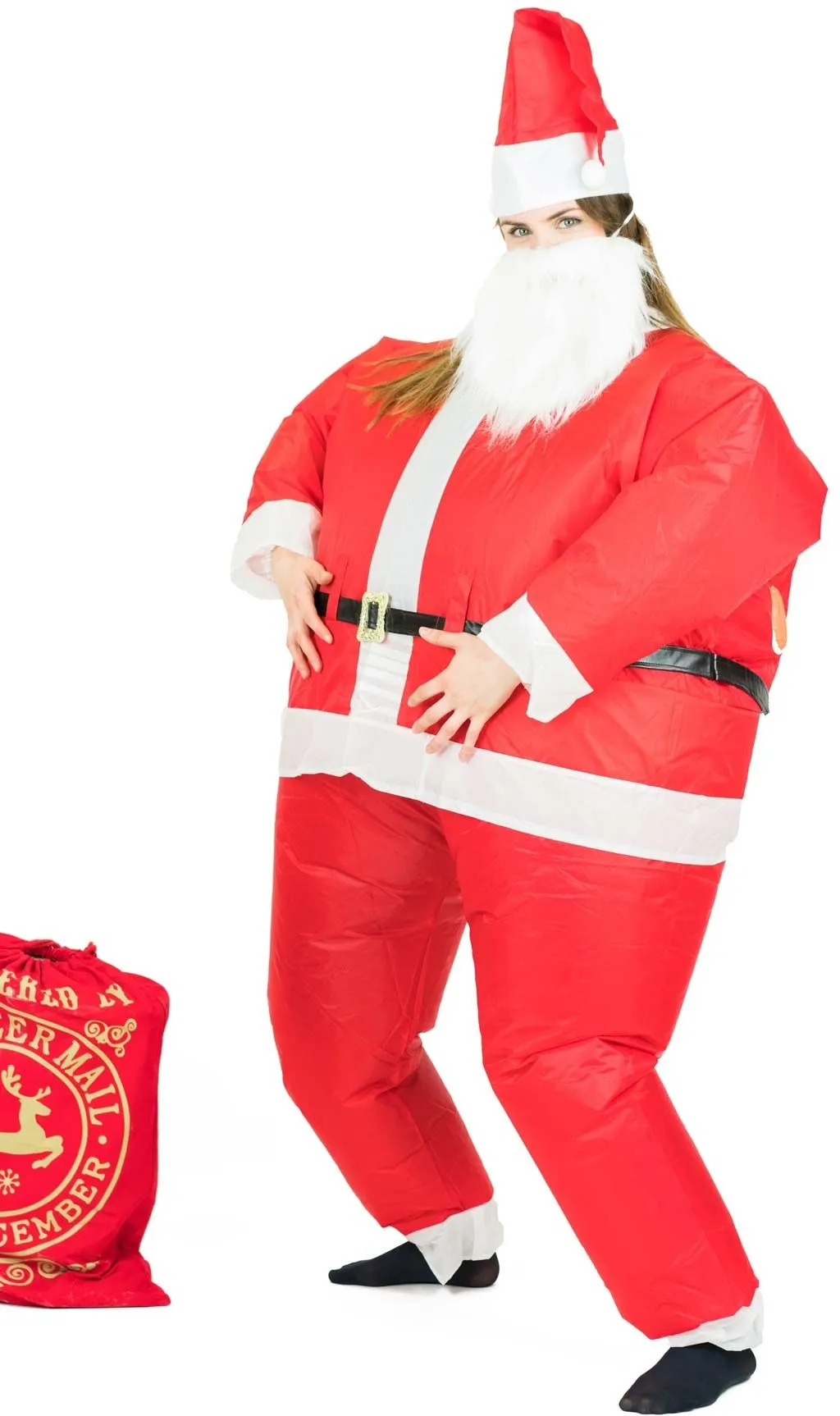 Don Disfraz Weihnachtsmann Aufblasbar Kostüm Für Erwachsene 5 Don Disfraz Weihnachtsmann Aufblasbar Kostüm Für Erwachsene - Image 3